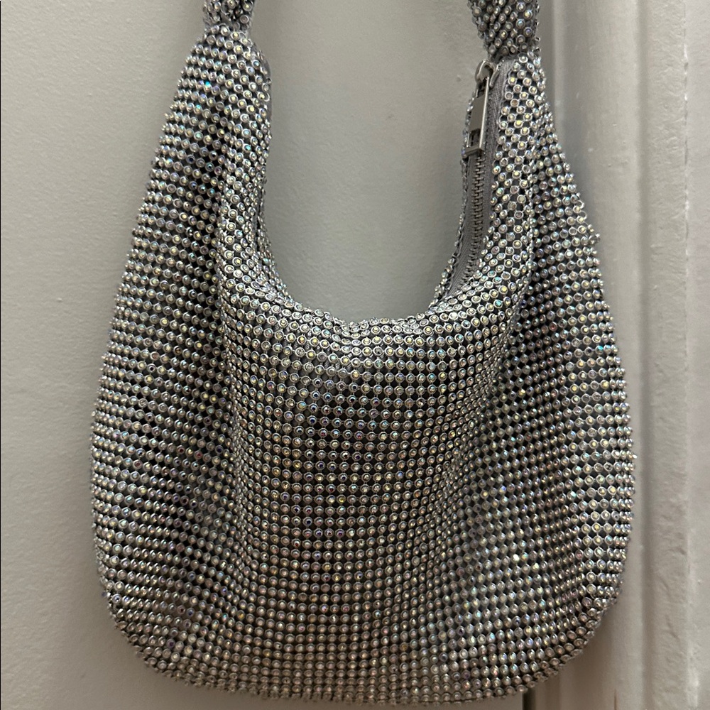 Zara shiny rhinestone party bag